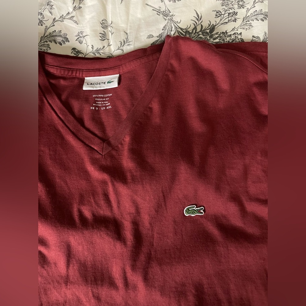 Lacoste Pima Cotton T-Shirt | Men’s US 4XL - Picture 4 of 4